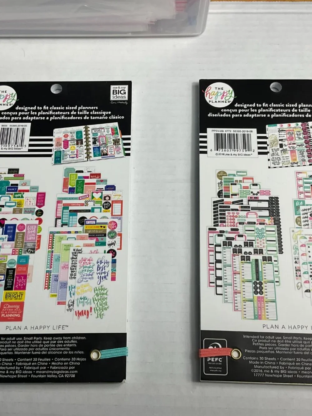 The Happy Planner Sticker Sheets Bundle 2 Sets of 5  – 6,405 Pieces